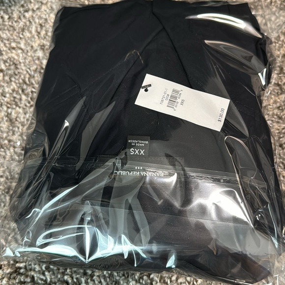 NWT! Banana Republic Black TIE-WAIST MIDI POPLIN SHIRTDRESS - Picture 8 of 11